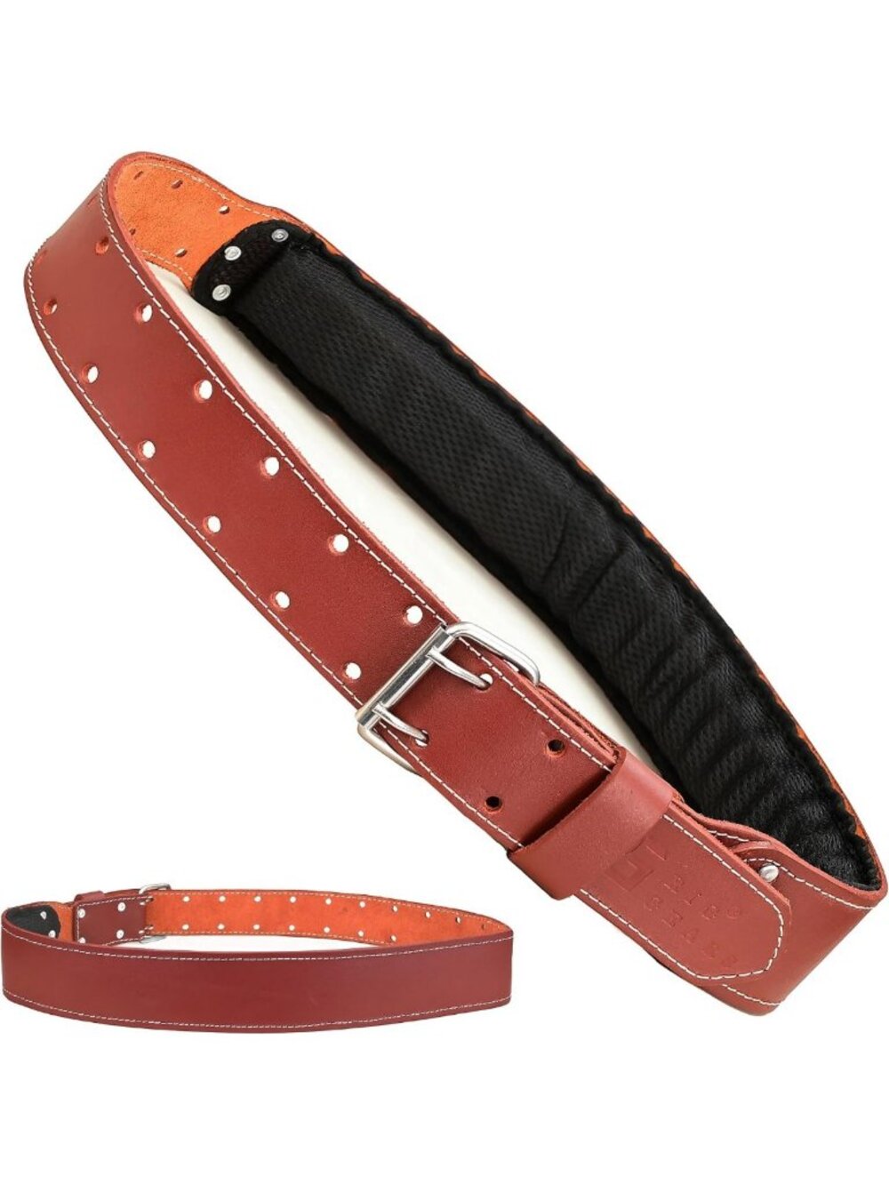 Durable Leather Tool Belt for Men | 3-Inch Carpenter Work Belt with Padded